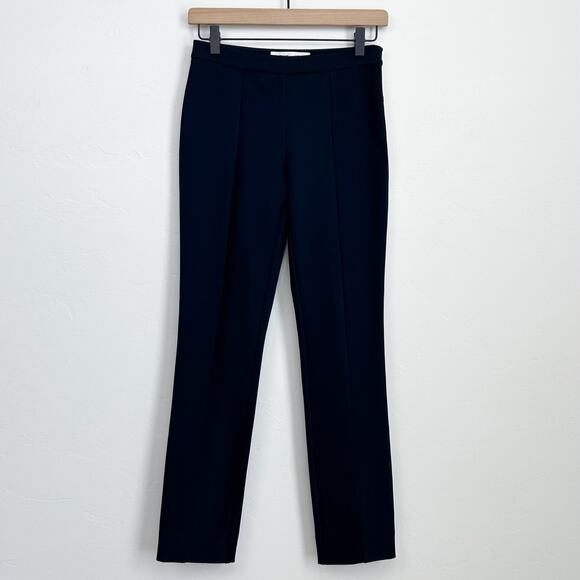 Diane Von Furstenberg Seamed Navy Skinny Pants - Picture 2 of 8